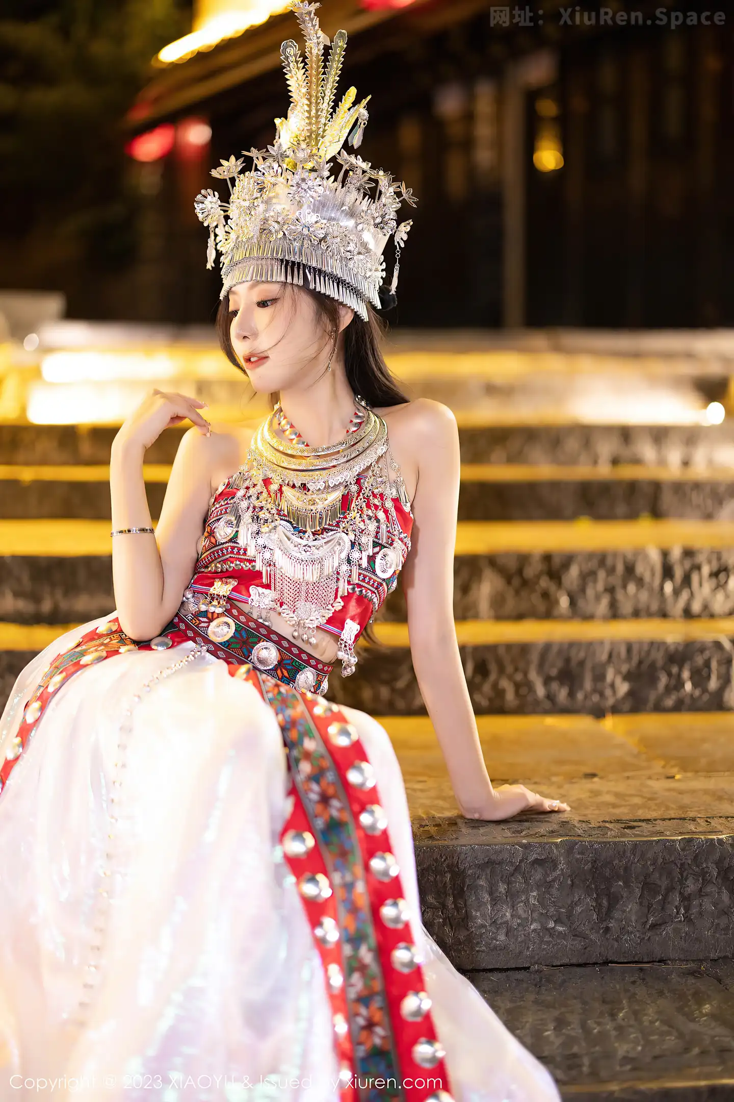 图片[4]-[XiaoYu画语界]Vol.1091 女神王馨瑶yanni性感黑色薄纱服配开档黑丝秀曼妙身姿诱惑写真82P-秀人网官方网站